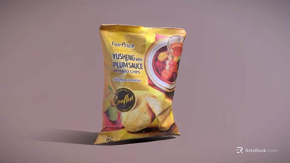 FarPrice YUSHENG Crispy Potato Chips with Plum Sauce Flavor 3d model 