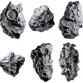 Space Asteroid Meteorite Rock Space Meteorite Rock Asteroid Rock Landscape Stone Space Stone 3d model