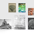 Various Decorative Artworks With Different Themes And Designs For Home Decor