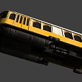 Vintage Yellow Tram With White Roof And Classic Window Design For Railway