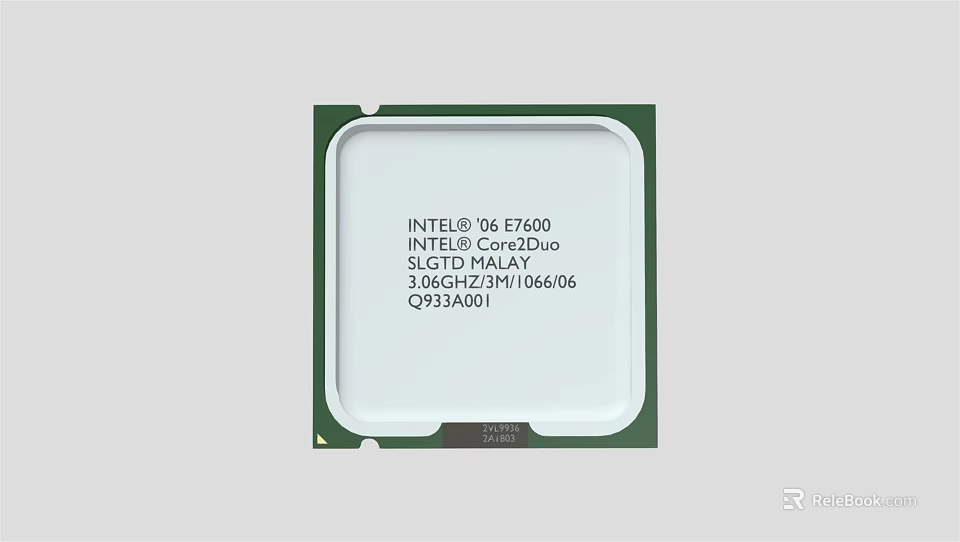 Intel E6700 Industrial CPU Processor with 3.20GHz 2M Cache 1066MHz FSB 3d model 