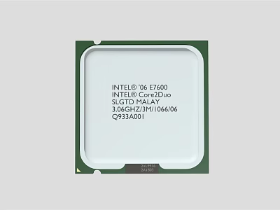Intel E6700 Industrial CPU Processor with 3.20GHz 2M Cache 1066MHz FSB 3d model