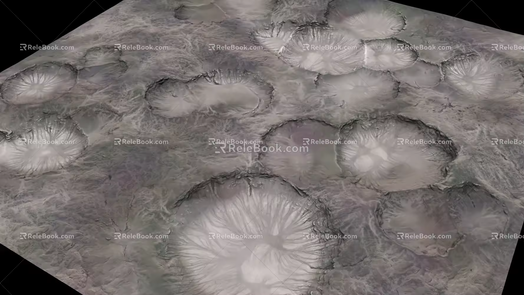 3D model of damaged rock pit 3d model