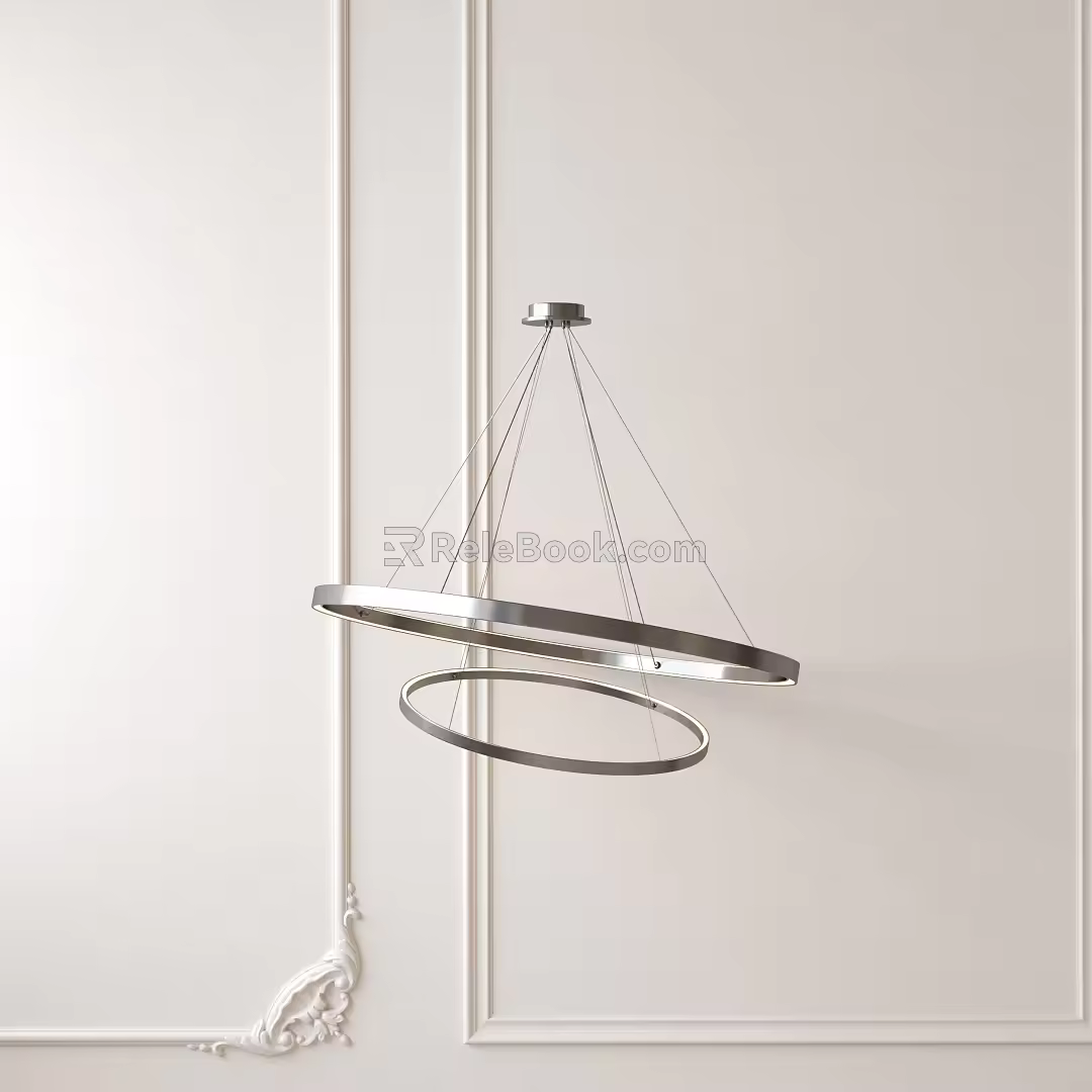 Modern chandelier 3d model