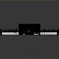 portable synthesizer mixer reverberator tuner mixer mixing equipment 3d model
