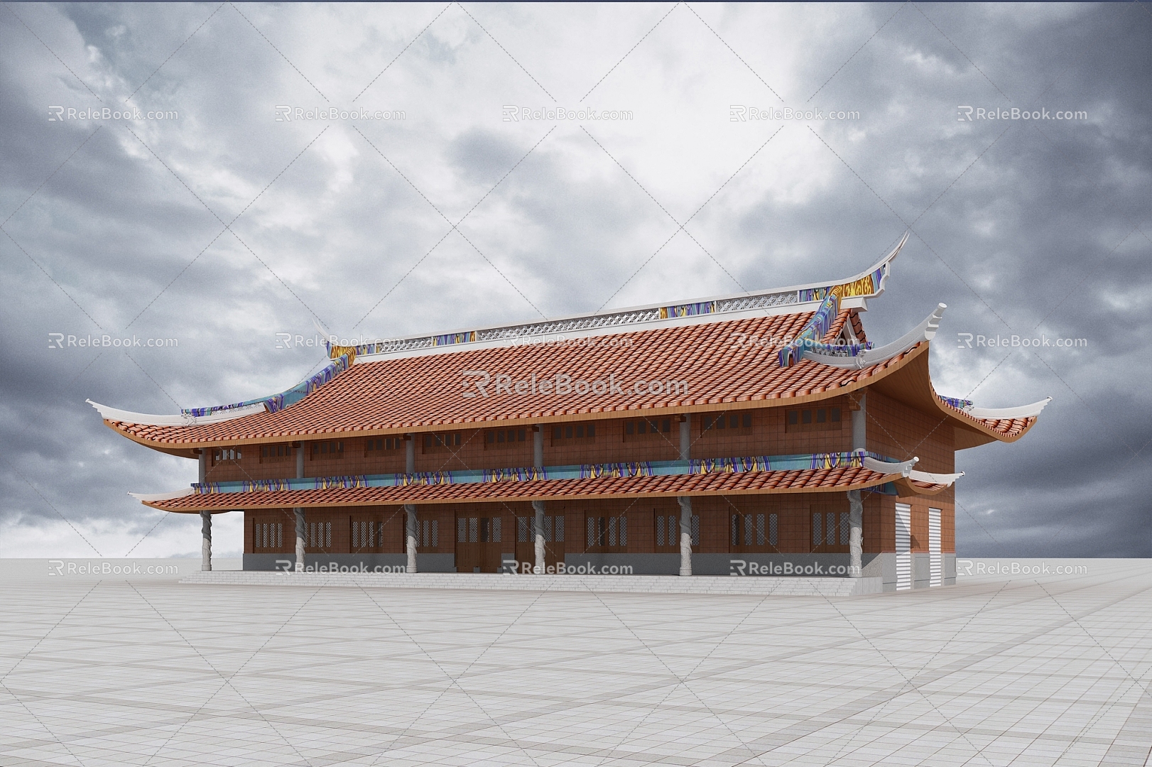 Chinese temple 3d model