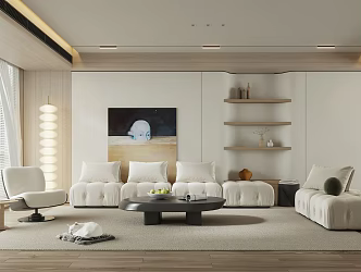 modern living room 3d model