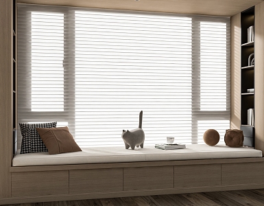 Floating window dream curtain 3d model