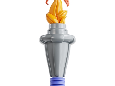 Torch Cartoon Torch Animation Torch Olympic Torch 3d model