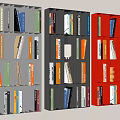 Minimalist Bookshelf Wall-mounted Bookshelf Invisible Bookshelf Books and Magazines 3d model