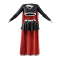 Superwoman Clothes Clothing Clothing Costume Superwoman Skirt Sexy Superman Superhero 3d model