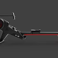 Adidas C16 Rowing Machine for Home Gym Cardio Workout with Black Red Design