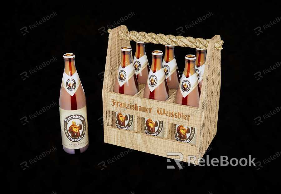 Modern beer beer crate model