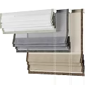 Different Color Fabric Blinds For Home Window Treatment And Interior Decor