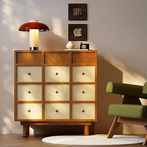 Modern Bucket Cabinet Modern Decorative Cabinet Modern Side Cabinet 3d model