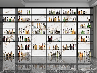 Wine Showcase Shelf 3d model