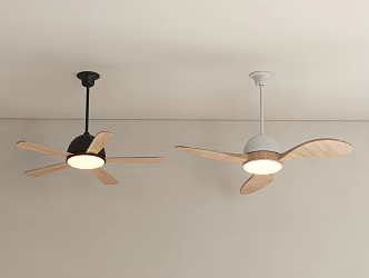 Modern Silent Fan Lamp 3d model