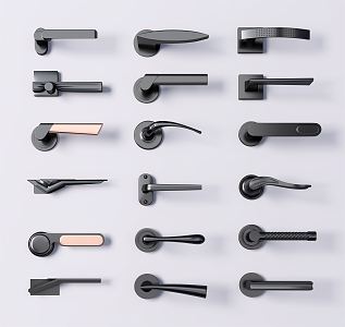 Modern Door Handle 3d model