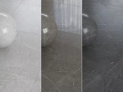 Marble Flooring Design With Shiny Sphere And Natural Texture Details 3d model