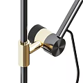 Modern Black And Gold Metallic Wall Lamps With Adjustable Arm Decorative Design