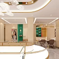 Elegant Modern Jewelry Store Interior With Glass Display Cases And Soft Lighting