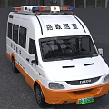IVECO Road Inspection Vehicle White Orange With Emergency Lights And Patrol Function