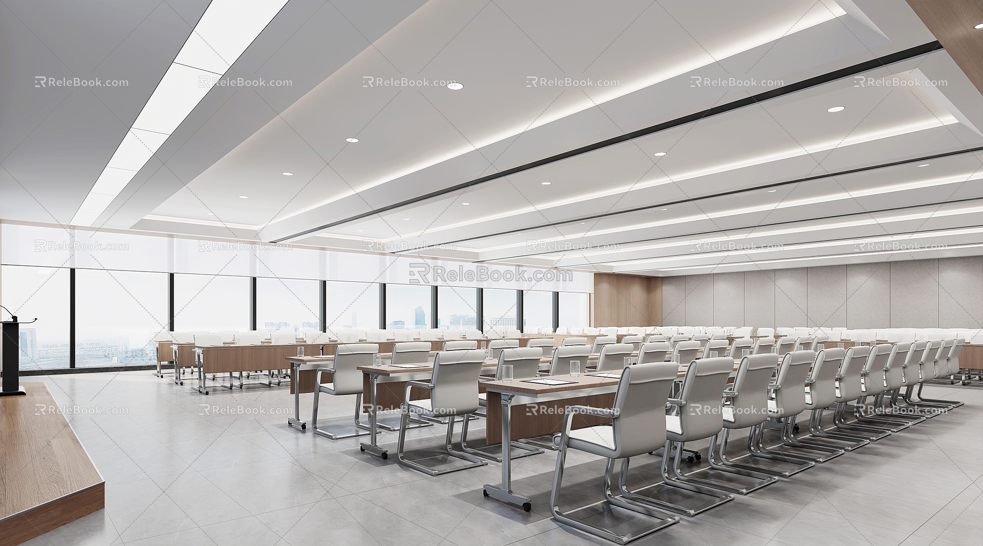 Large conference room 3d model