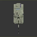 Modern Military Tank With Long Barrel Turret And Armored Body Design