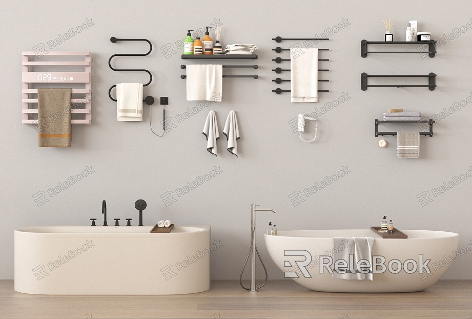 Bath Towel Rack Toiletries model