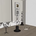 Modern art floor lamp 3d model