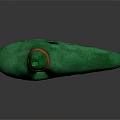 Elegant Green Ceramic Ocarina With Golden Ring Musical Instrument For Daily Use