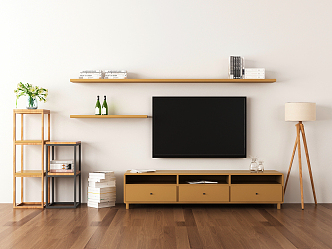 Nordic TV Cabinet TV Decoration 3d model