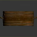 Rustic Wooden Bucket For Food Storage With Vintage Design And Handles