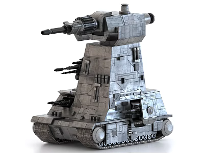 Futuristic Heavy Armored Military Tank With Multiple Cannons And Tracked Design 3d model Futuristic Heavy Armored Military Tank With Multiple Cannons And Tracked Design 3d model
