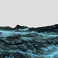 Natural Garden Landscape Design With Rolling Hills Flowing Water And Rocky Terrain