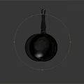 Stacked Cast Iron Frying Pans With Transparent Lid For Home Kitchen Use