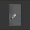 Industrial Ventilation Damper With Square Frame Multiple Blades And Handle