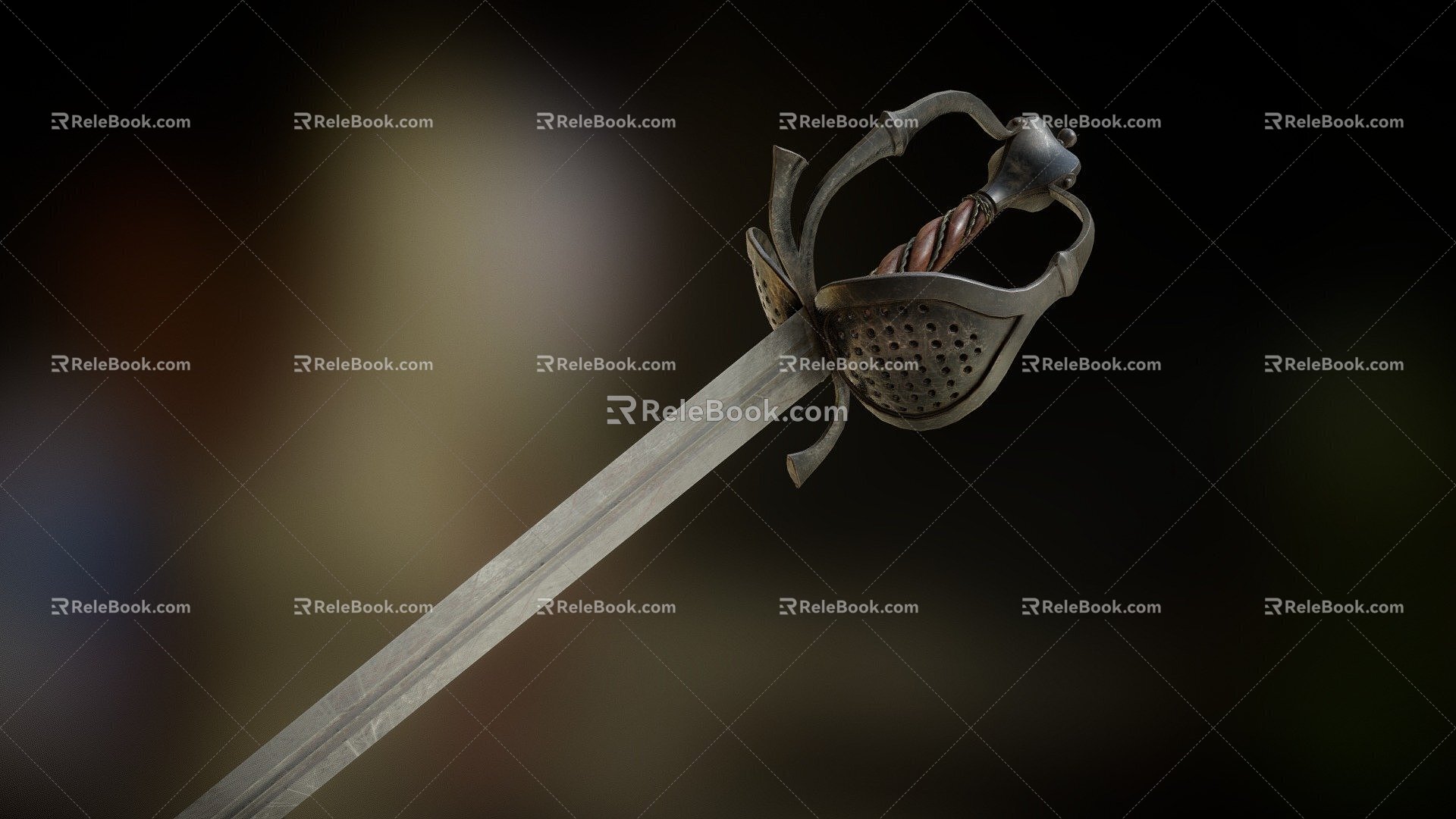 Weapon One Hand Side Sword model