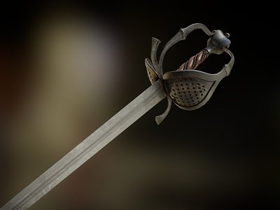 Weapon One Hand Side Sword model