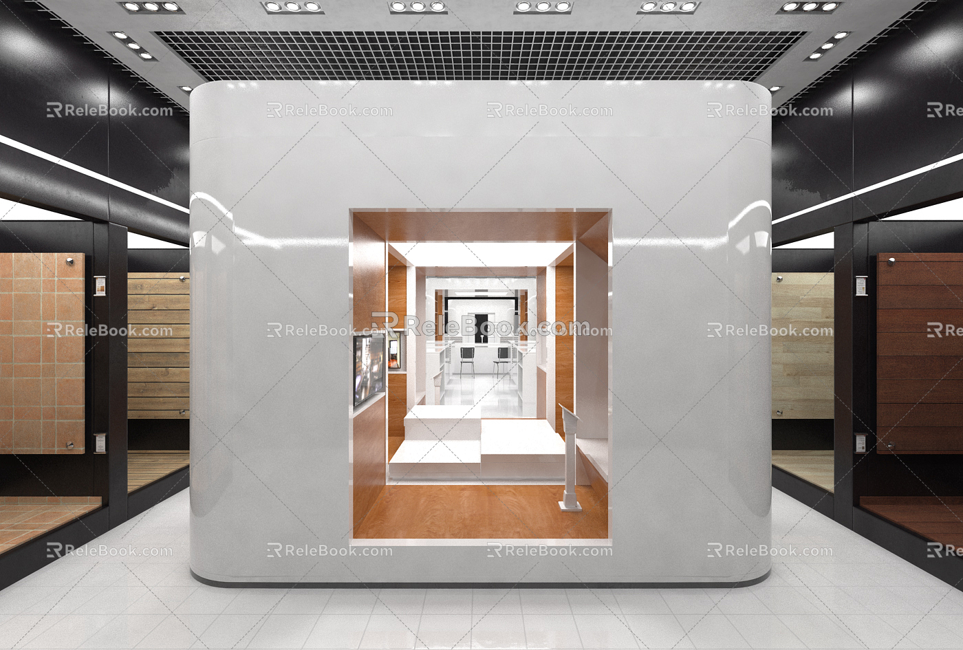 Modern Exhibition Hall 3d model