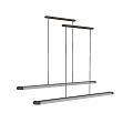 Sleek Modern Linear Pendant Light With Metallic Tubes And Bright Illumination For Contemporary Interiors
