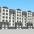 Old community transformation 3d model