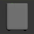 Shuttle Compact Mini PC With Blue Top Panel Control Buttons Green Indicator Light And Modern Design