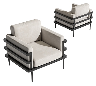 Modern Single Sofa 3d model