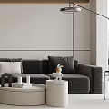 Modern Living Dining Room Interior Design With Sofa Coffee Table Dining Chairs And Chandelier Lighting