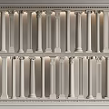 Classical Roman Columns In Double Layer Arrangement With Ornate Capital Details For Interior Design