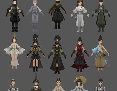 Modern Game Role Game 3d model