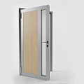 Modern swing door wooden door bedroom door entry door door office door 3d model