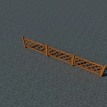 Wooden Outdoor Fence With Lattice Design For Garden Decoration And Partition