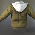 Cotton Jacket Leather Jacket Thick Jacket Clothes Down Jacket Fashion Jacket Casual Jacket Low Face Number Low Model Simple Model Game Movie Level Realism 3d model